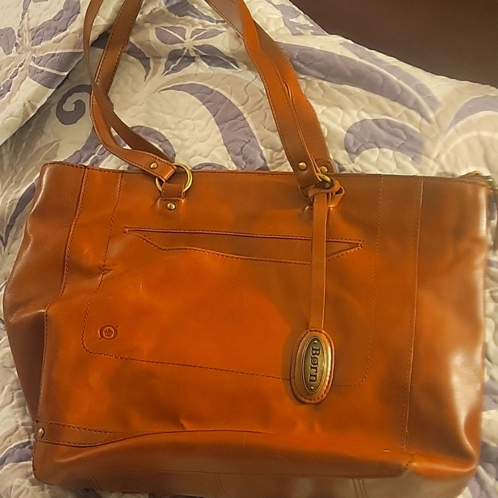All leather BORN  shoulder bag
